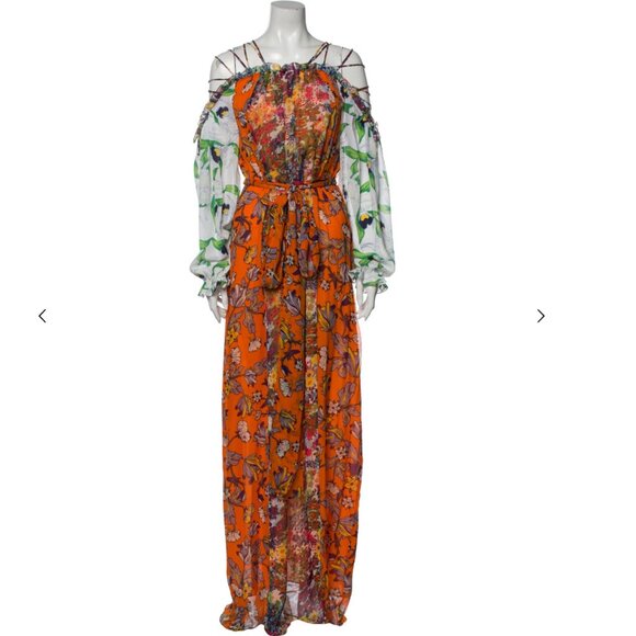 Tory Burch Runway Shasta Maxi Silk Dress - Picture 4 of 13